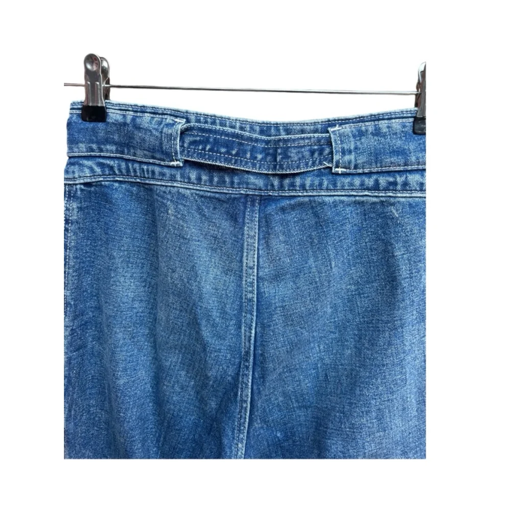 Abercrombie and Fitch Ulta High Rise Belted Denim Jeans Women’s Size 26 - Picture 9 of 10